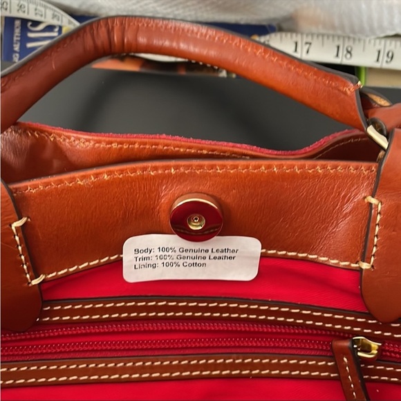 NWOT Dooney & Bourke Small Brenna Satchel in Red Suede - Picture 9 of 14